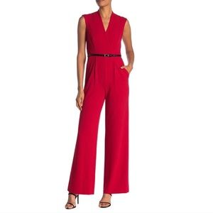 Calvin Klein belted jumpsuit